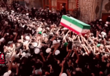 VÍDEO: multidão 'caótica' carrega caixão de Khamenei durante funeral público no Iraque