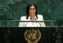 Delcy Rodríguez, presidente interina da Venezuela, faz seu primeiro discurso na Assembleia Geral da ONU